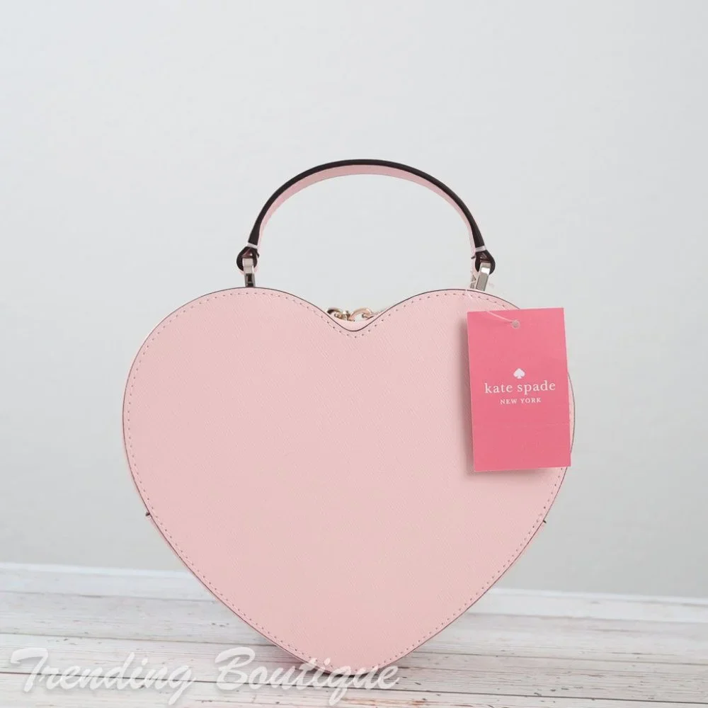 NWT Kate Spade New York Love Shack Heart Crossbody in Chalk Pink - Picture 6 of 13